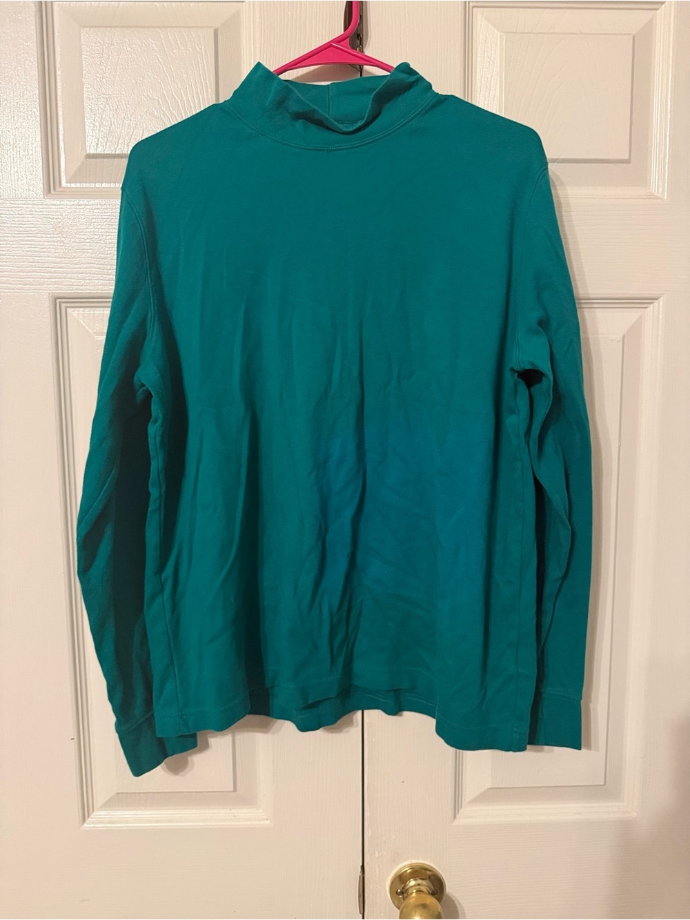 Lands' End green Turtleneck Long-Sleeve Sweater